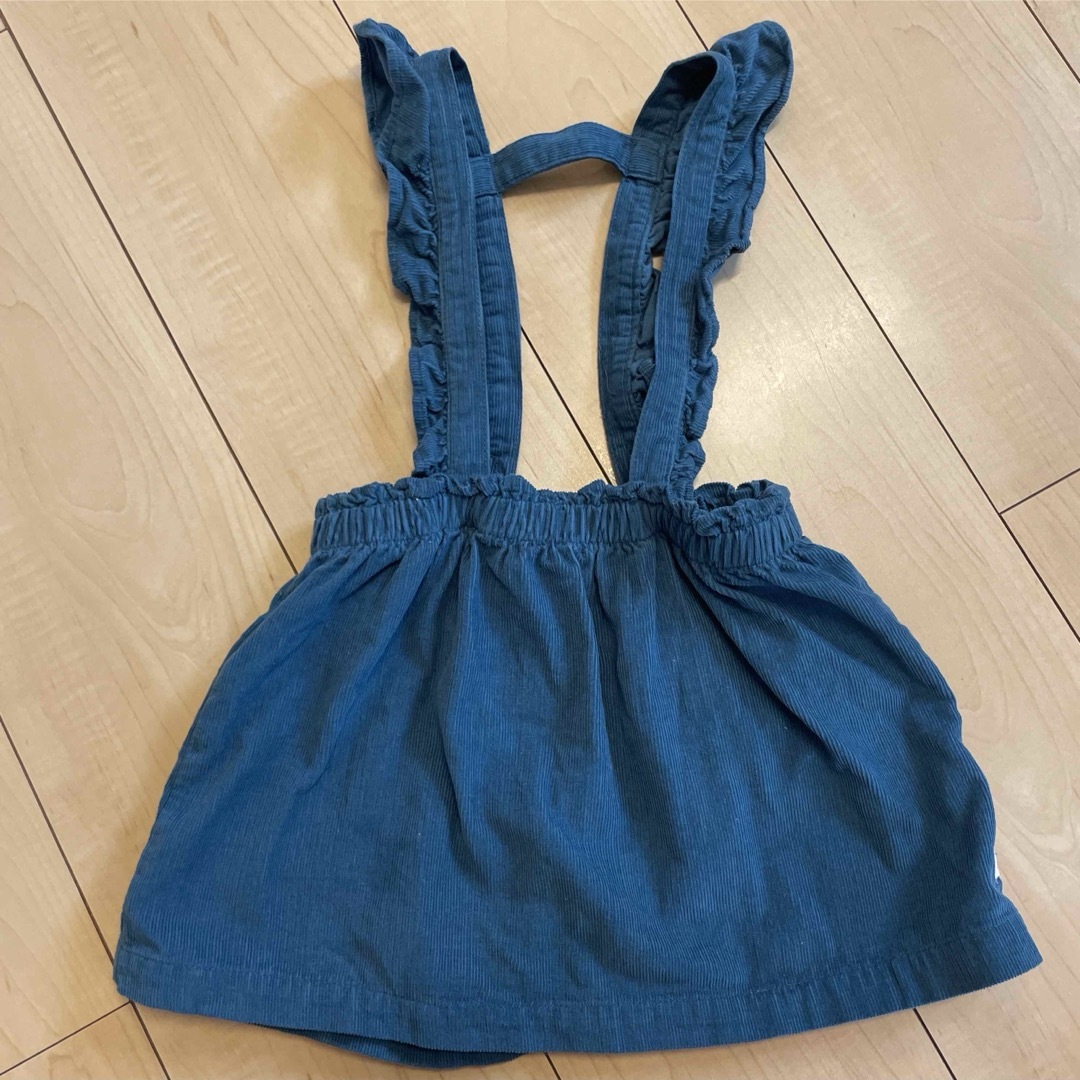 RuffleButts（TM）(ラッフルバッツ)のラッフルバッツ サスペンダースカート 3T キッズ/ベビー/マタニティのキッズ服女の子用(90cm~)(スカート)の商品写真