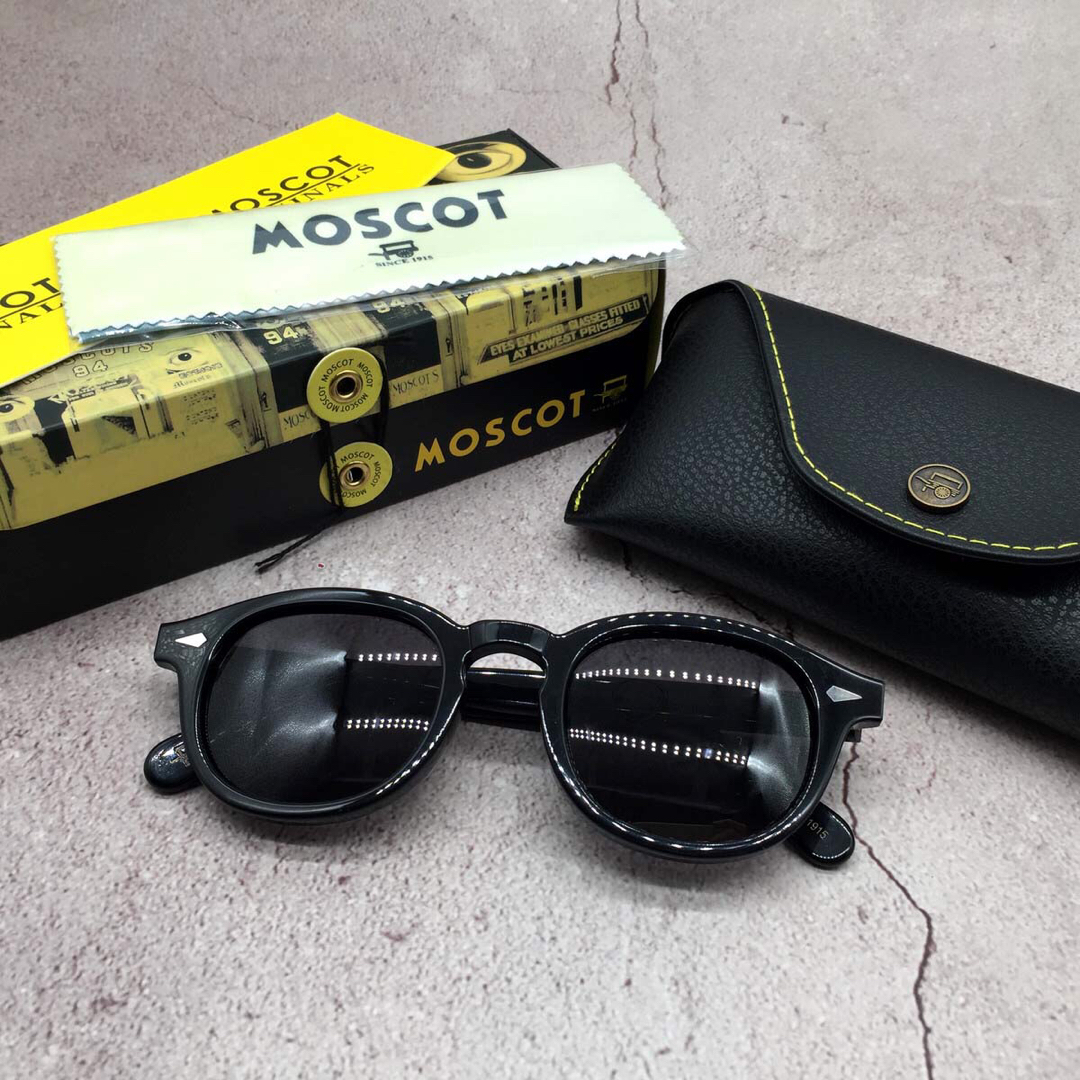 MOSCOT(モスコット)の◯モスコット MOSCOT 46 ブラック レムトッシュ 眼鏡 サングラスのみ メンズのファッション小物(サングラス/メガネ)の商品写真