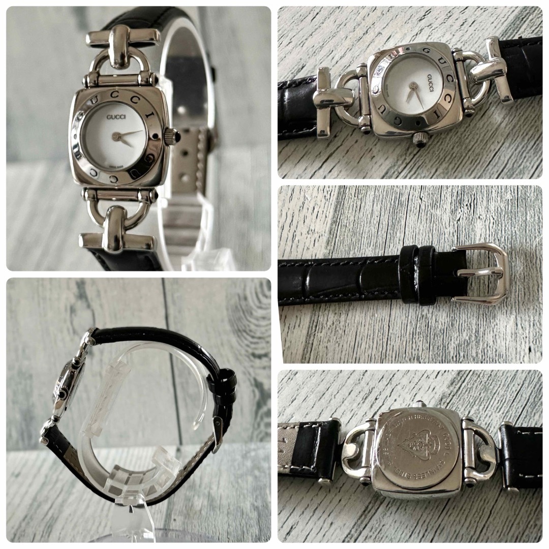 Gucci(グッチ)の【電池交換済み】グッチ GUCCI 腕時計 6300L ホワイト レディース レディースのファッション小物(腕時計)の商品写真