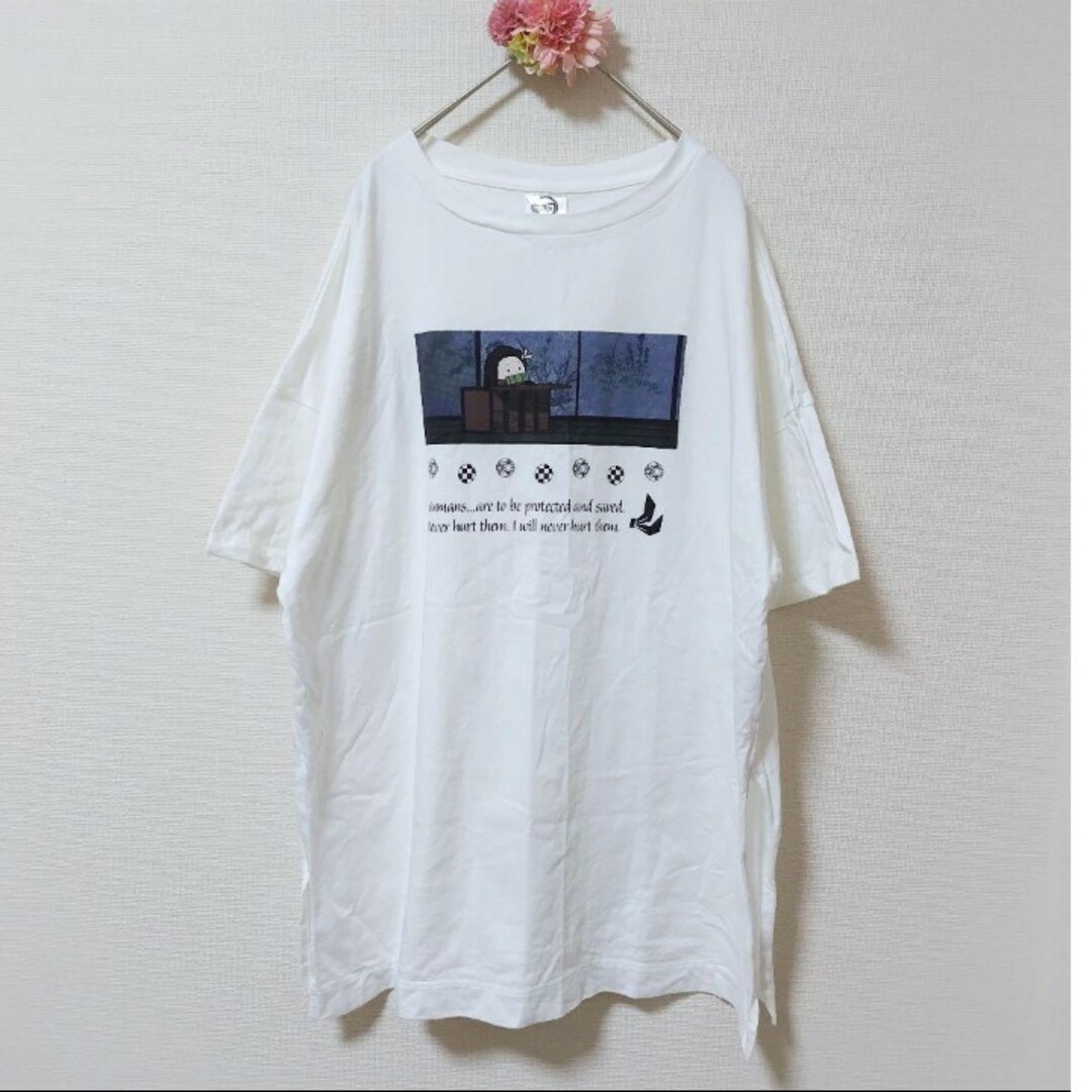 GU(ジーユー)の鬼滅の刃　ねずこ　ビッグTシャツ レディースのトップス(Tシャツ(半袖/袖なし))の商品写真