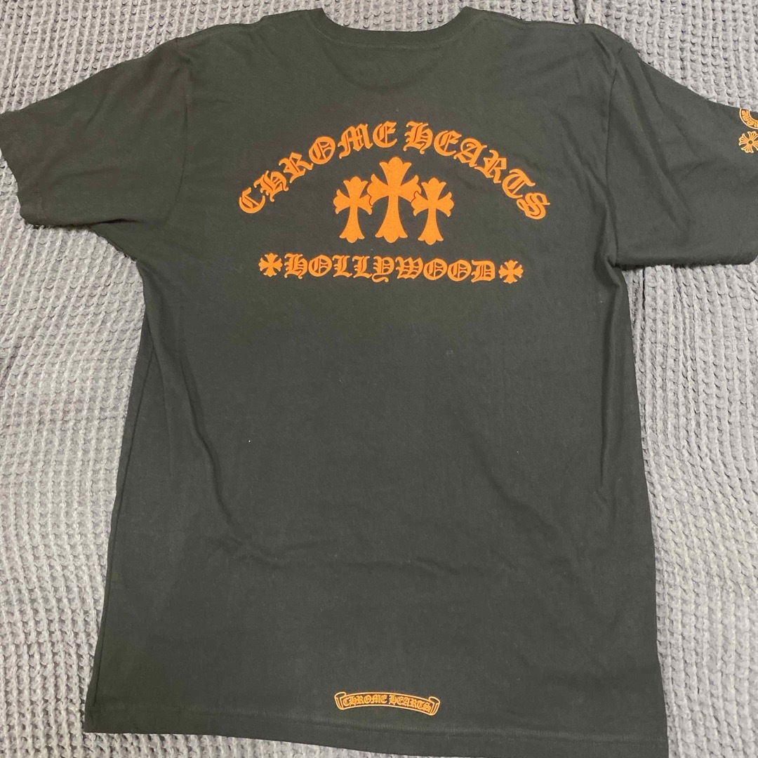 Chrome Hearts(クロムハーツ)のCHROME HEARTS HOLLYWOODオレンジセメタリークロスTシャツL メンズのトップス(Tシャツ/カットソー(半袖/袖なし))の商品写真