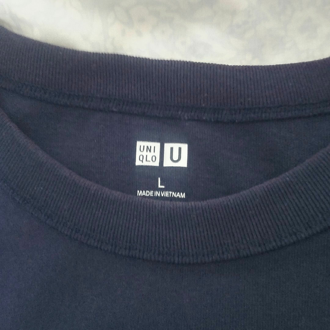 UNIQLO(ユニクロ)のUNIQLO U　メンズTシャツ　ネイビー メンズのトップス(Tシャツ/カットソー(半袖/袖なし))の商品写真