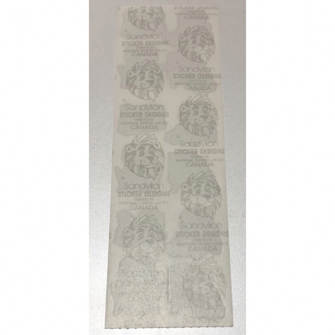 サンディライオンシール　くま動物ハート 1シート エンタメ/ホビーのコレクション(印刷物)の商品写真