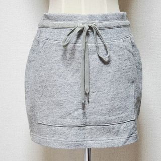 ユニクロ(UNIQLO)のUNIQLO ユニクロ WOMEN アーバン スウェット スカート グレー サイ(ミニスカート)