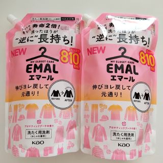 カオウ(花王)のエマール 洗濯洗剤 アロマティックブーケ つめかえ用  810mL×2個　花王(洗剤/柔軟剤)