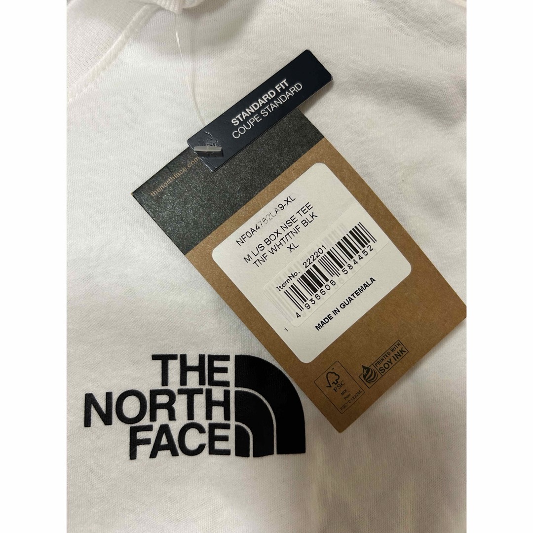 THE NORTH FACE(ザノースフェイス)の新品 THE NORTH FACE メンズ L/S BOX NSE TEE XL メンズのトップス(Tシャツ/カットソー(七分/長袖))の商品写真