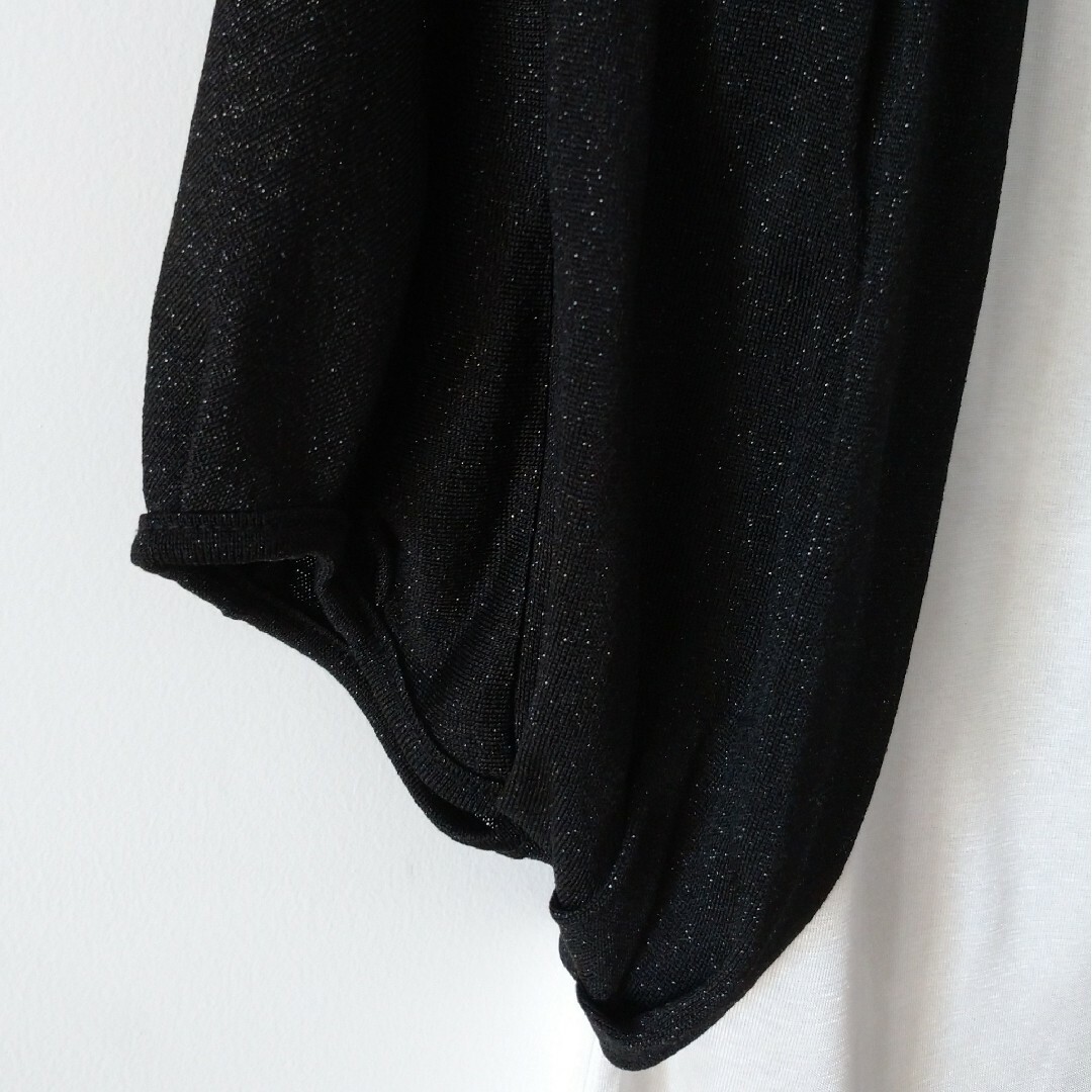 NICOLE(ニコル)のボレロ　カラーフォーマル　黒ラメ レディースのフォーマル/ドレス(その他)の商品写真
