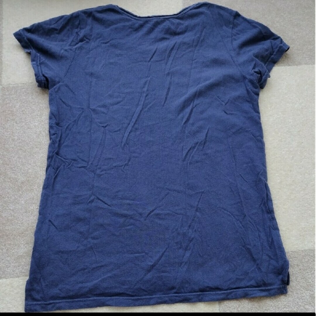HALEIWA(ハレイワ)のHALEIWA　レディース　Tシャツ 半袖　フリーサイズ　ネイビー レディースのトップス(Tシャツ(半袖/袖なし))の商品写真