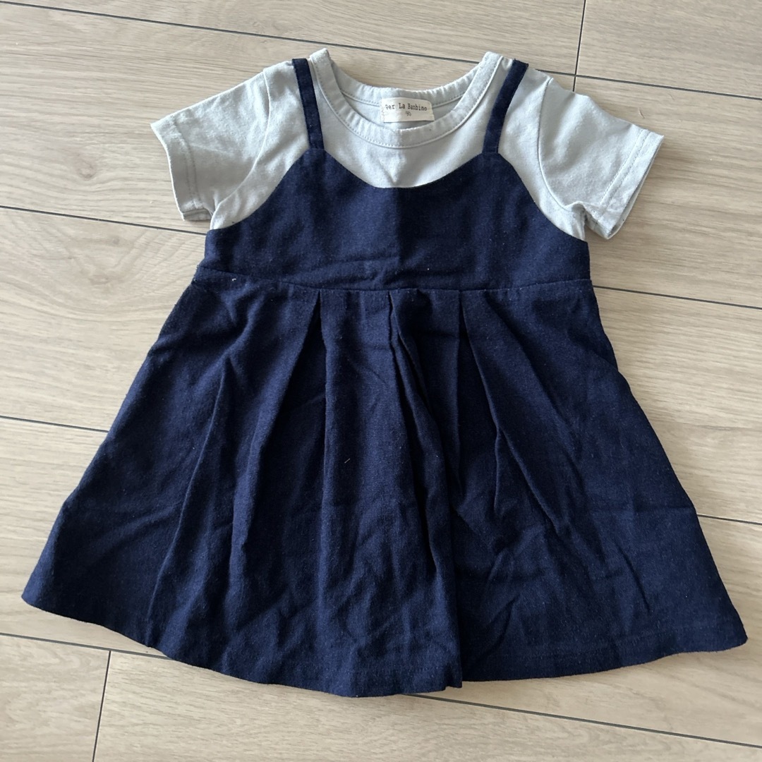 6点まとめ売り 90・95cm 女の子向け Tシャツ ワンピース セットアップ キッズ/ベビー/マタニティのキッズ服女の子用(90cm~)(Tシャツ/カットソー)の商品写真