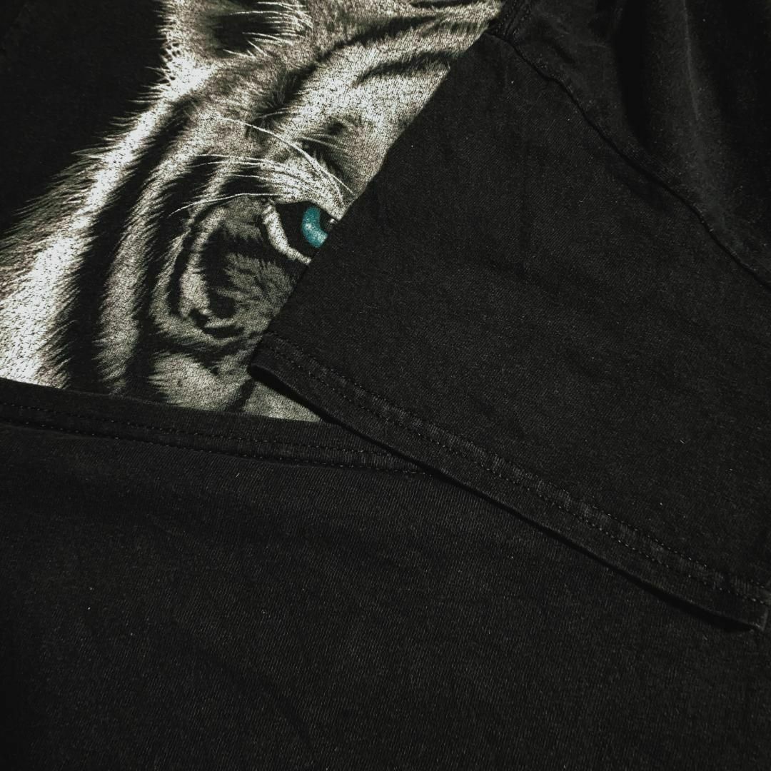 DOM 半袖Tシャツ アニマルT ホワイトタイガー トラ ブラック b48 メンズのトップス(Tシャツ/カットソー(半袖/袖なし))の商品写真