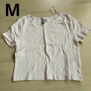 H&M 半袖　Tシャツ ショート丈　レディース　ホワイト　Mサイズ　新品未使用(Tシャツ(半袖/袖なし))