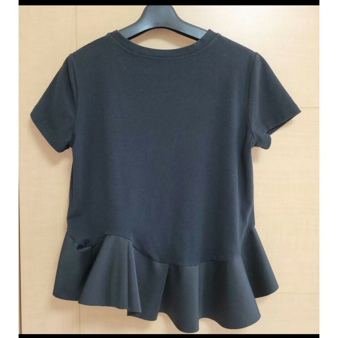 ♥️手洗い可能♥️人気♥️ブラック F 裾フリルカットソー メンズのトップス(Tシャツ/カットソー(半袖/袖なし))の商品写真