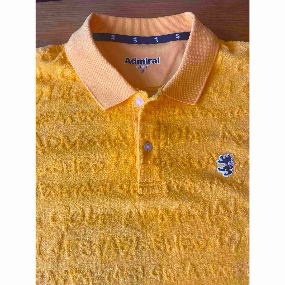 Admiral(アドミラル)の新品　ADMIRAL GOLF  アートロゴ パイルポロシャツ　アドミラル メンズのトップス(ポロシャツ)の商品写真