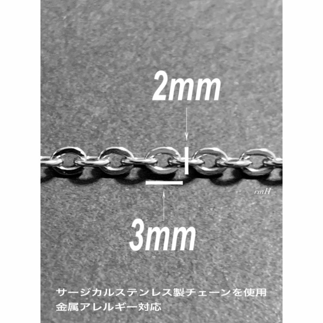 【ストレートクロス ネックレス シルバー 55cm 1本】ステンレス メンズのアクセサリー(ネックレス)の商品写真