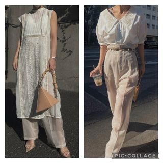 アメリヴィンテージ(Ameri VINTAGE)のAMERI MEDI REFINED SHEER PANTS 税込18,150円(カジュアルパンツ)