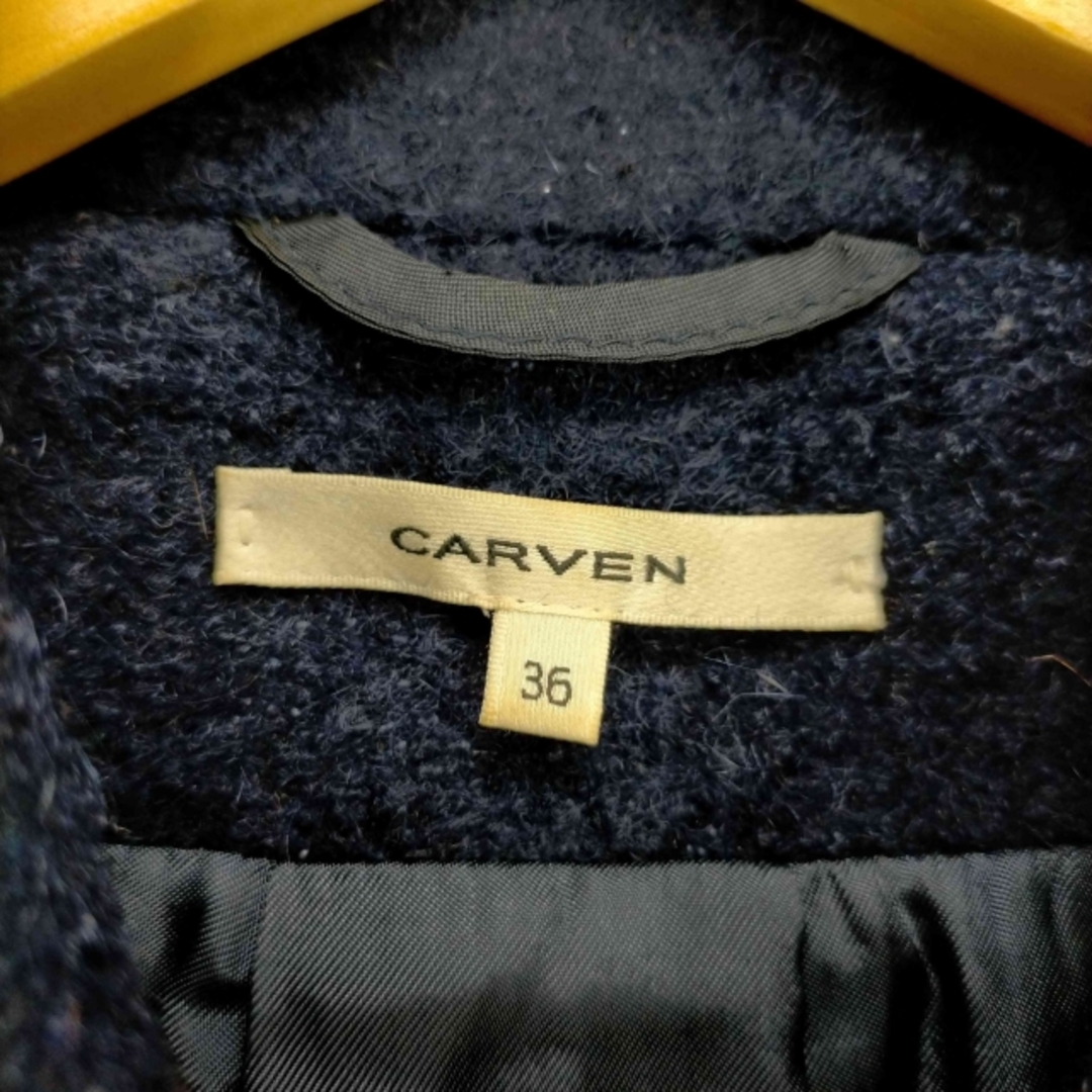 CARVEN(カルヴェン)のCARVEN(カルヴェン) チェスターコート ダブル モヘヤ混 レディース レディースのジャケット/アウター(チェスターコート)の商品写真