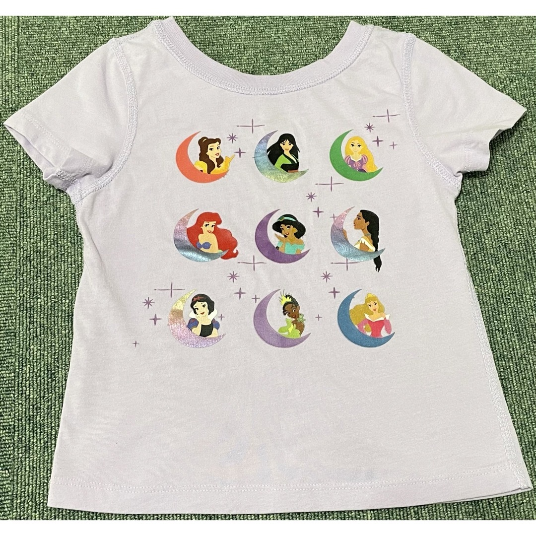 Disney(ディズニー)のディズニー プリンセス Tシャツ 半袖 パープル 110 キッズ/ベビー/マタニティのキッズ服女の子用(90cm~)(Tシャツ/カットソー)の商品写真