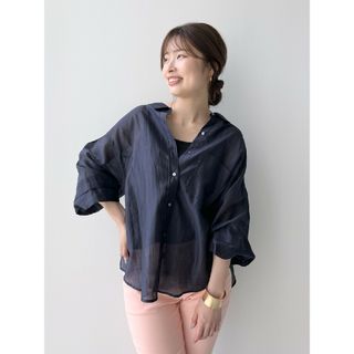 ストラ(Stola.)の【新品未使用タグ付き】ストラ　シアーシャツ(シャツ/ブラウス(長袖/七分))