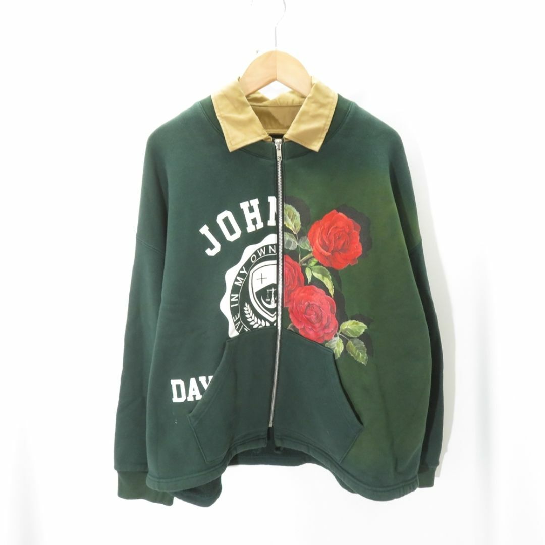  JOHN UNDER COVER ZIP SWEATSHIRT GREEN JUW4201 Size-2  メンズのトップス(パーカー)の商品写真