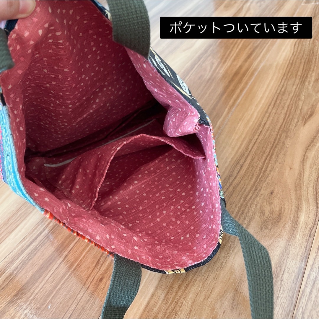 【55】刺し子とパッチワークのトートバッグ レディースのバッグ(トートバッグ)の商品写真
