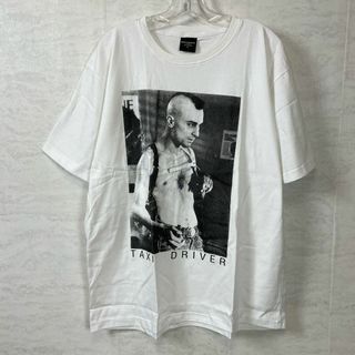 ムービーＴシャツ　コットン100％　白ホワイト　サイズＸＬ　メンズ　映画デザイン(Tシャツ/カットソー(半袖/袖なし))