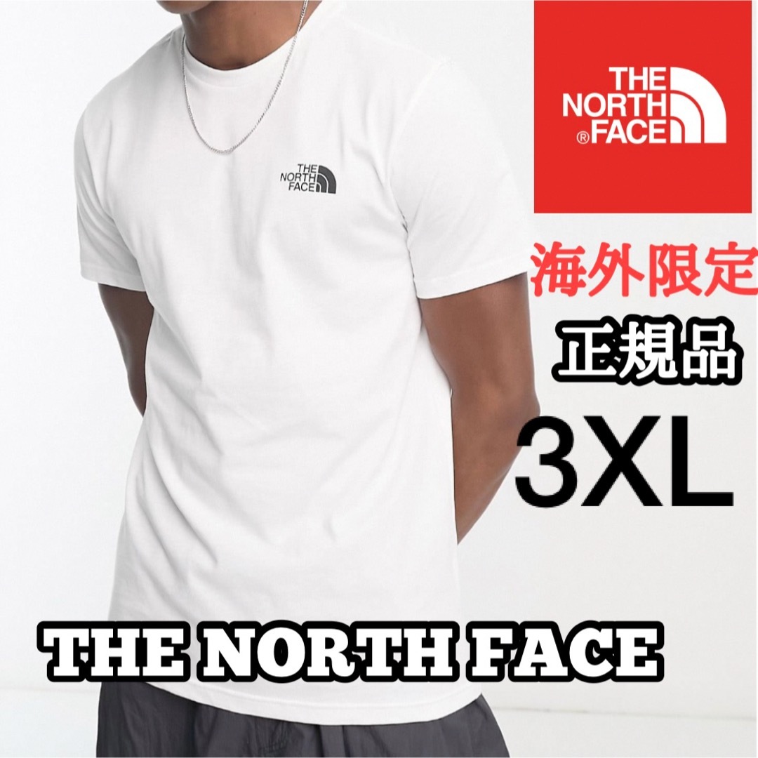 THE NORTH FACE(ザノースフェイス)のノースフェイス メンズ シンプル ドーム Tシャツ 半袖 コットン 白 3XL メンズのトップス(Tシャツ/カットソー(半袖/袖なし))の商品写真