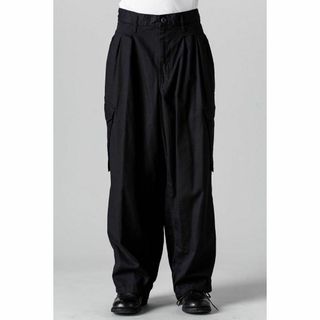 ヨウジヤマモトプールオム(Yohji Yamamoto POUR HOMME)の未使用 トレンド 新品タグ付 ヨウジヤマモト 12本タックワークパンツ Mサイズ(ワークパンツ/カーゴパンツ)