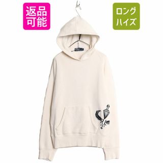 ラルフローレン(Ralph Lauren)のヴィンテージ 加工 90s ポロ ラルフローレン スウェット フード パーカー メンズ L / 90年代 オールド トレーナー ミリタリー 刺繍 裏起毛(パーカー)