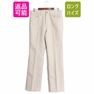 リーバイス(Levi's)の80s リーバイス ポリ フレア パンツ メンズ 34 32 / Levis 80年代 ヴィンテージ STA-PREST スタプレ スラックス 517 6122 ベージュ TALON(スラックス)