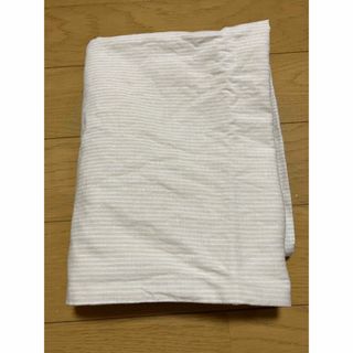 枕カバー　43×63 無印良品　クリーム×白ボーダー　綿100%(シーツ/カバー)