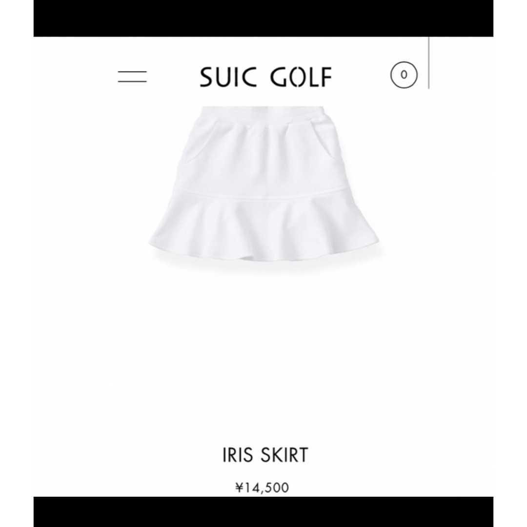 PEARLY GATES(パーリーゲイツ)のsuic golf ホワイトスカート　0サイズ レディースのスカート(ミニスカート)の商品写真
