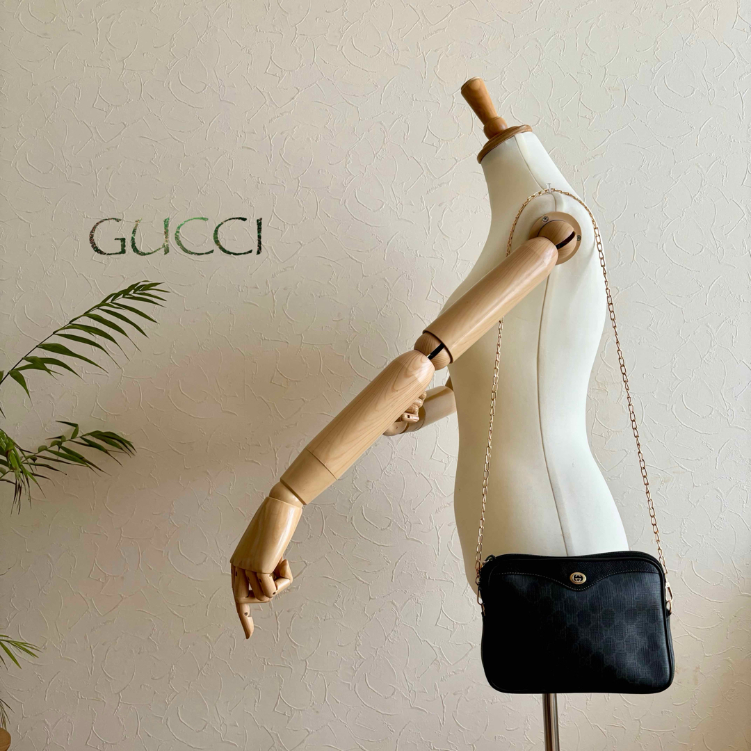 Gucci(グッチ)の超美品 GUCCI オールドグッチ レザーショルダーバッグ レディースのバッグ(ショルダーバッグ)の商品写真