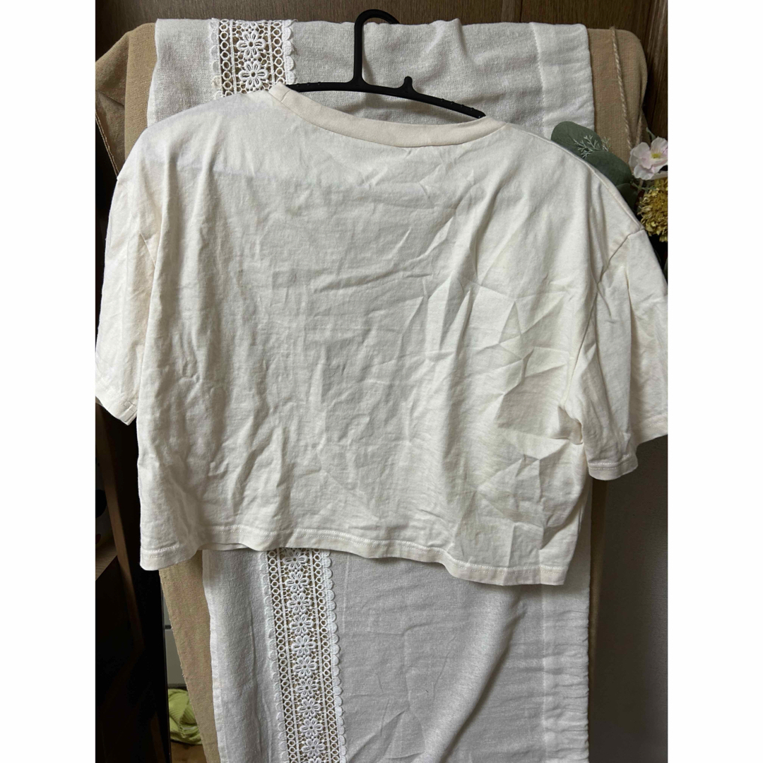 CECIL McBEE(セシルマクビー)のワッペン刺繍ロゴクロップドTシャツ レディースのトップス(Tシャツ(半袖/袖なし))の商品写真
