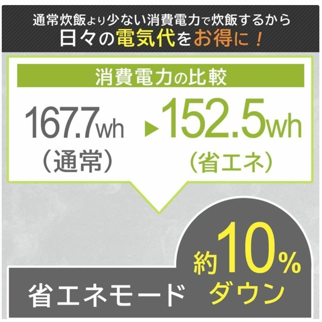 【新品】炊飯器　5.5合炊き　マイコン　   アイリスオーヤマ　炊飯 スマホ/家電/カメラの調理家電(炊飯器)の商品写真