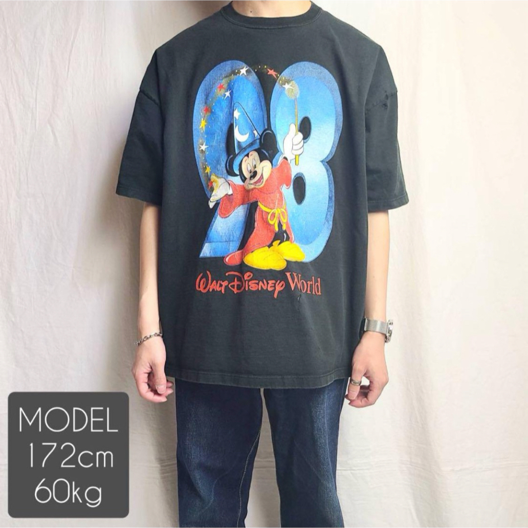 Disney(ディズニー)の90s 90年代 ヴィンテージディズニー ミッキーファンタジア  フェード メンズのトップス(Tシャツ/カットソー(半袖/袖なし))の商品写真