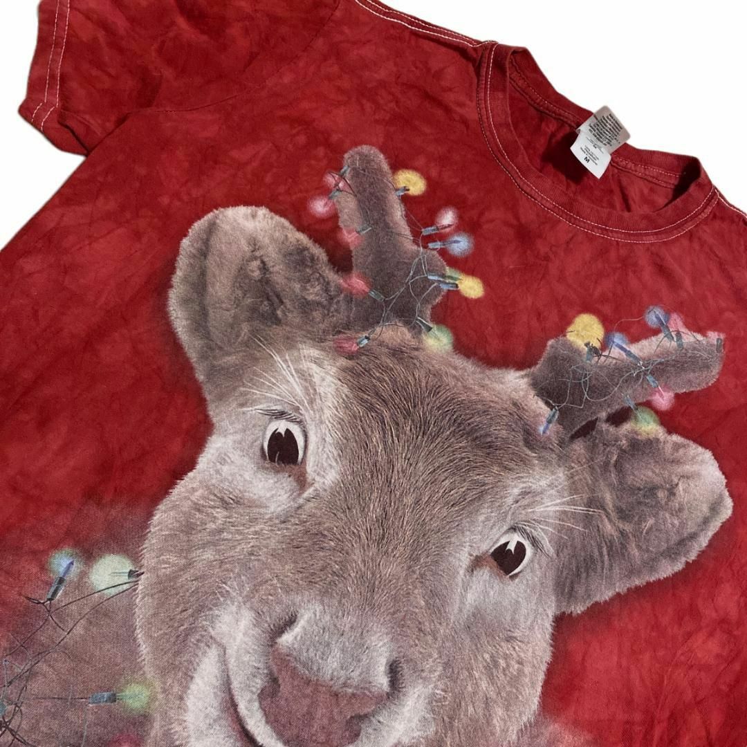 GILDAN(ギルタン)のUS古着 半袖Tシャツ アニマルT タイダイ トナカイ クリスマスb51 メンズのトップス(Tシャツ/カットソー(半袖/袖なし))の商品写真