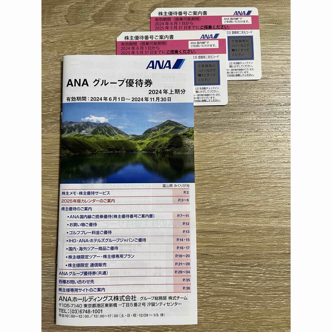 ANA(全日本空輸)(エーエヌエー(ゼンニッポンクウユ))のana 株主優待券 チケットの乗車券/交通券(航空券)の商品写真