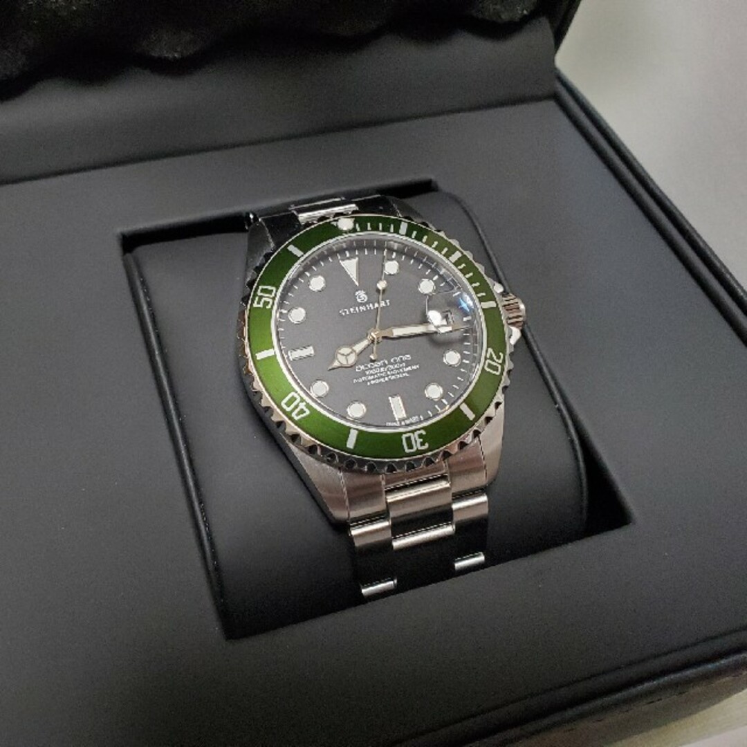 スタインハート　時計　ダイバー　自動巻　グリーン メンズの時計(腕時計(アナログ))の商品写真