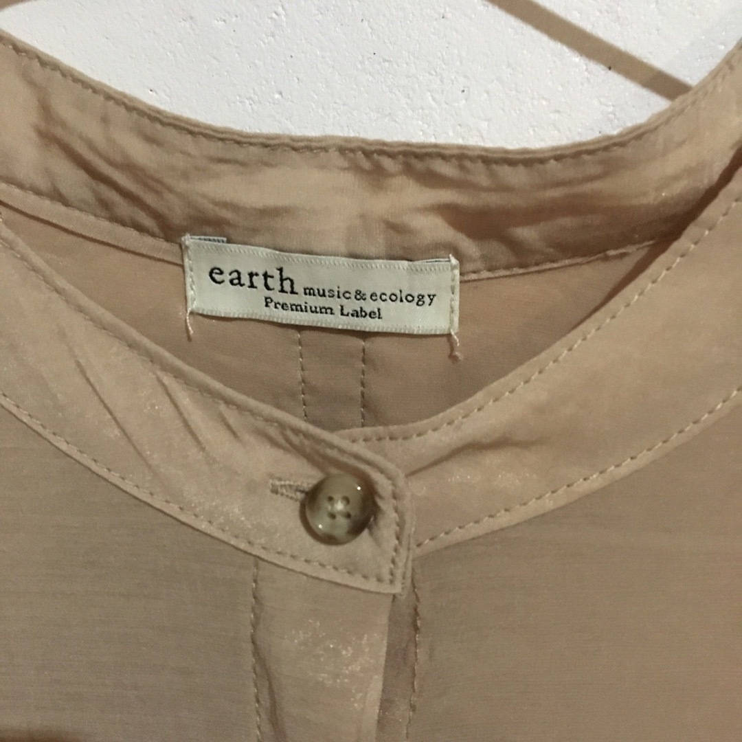 earth music & ecology(アースミュージックアンドエコロジー)のearth シアーシャツ  チュニック レディースのトップス(チュニック)の商品写真