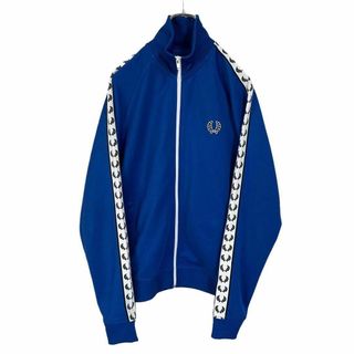 フレッドペリー(FRED PERRY)の4400 美品 フレッドペリー トラックジャケット テープロゴ BLU S～(ジャージ)