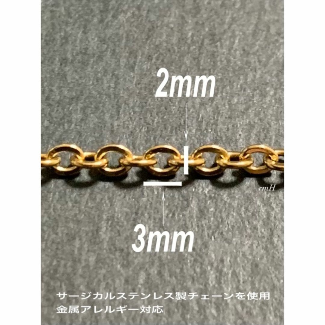 【ストレートクロス ネックレス ゴールド 55cm 1本】ステンレス メンズのアクセサリー(ネックレス)の商品写真