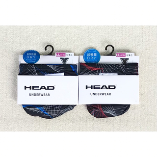 ヘッド(HEAD)のHEAD ビキニ ブリーフ ＬＬ デザイン ブルー＆レッド 2枚パッケージ無し(その他)