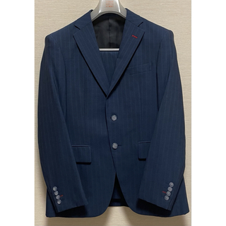 美品 フルオーダー7万円 サマー スーツ ブルー 青(セットアップ)