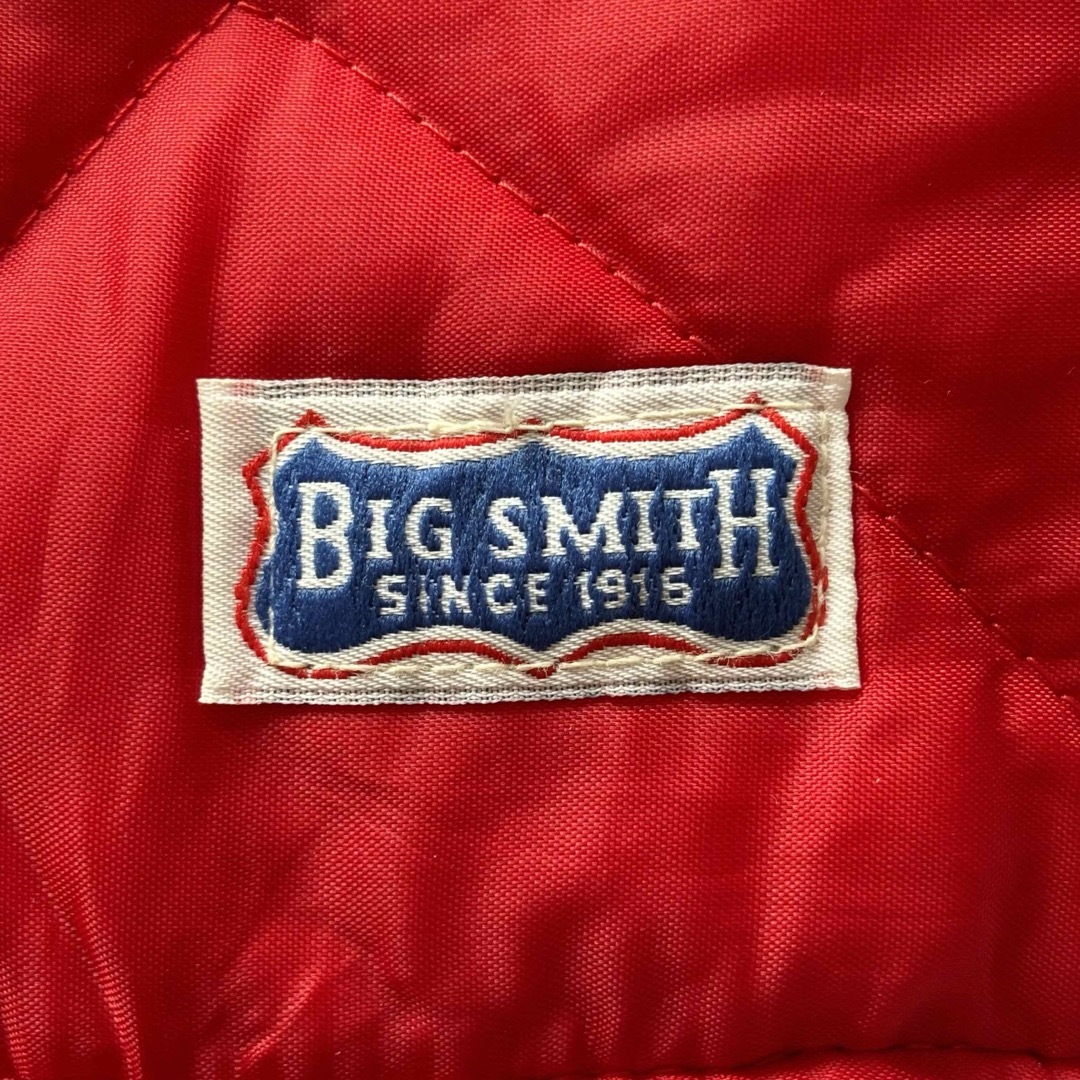 BIG SMITH(ビッグスミス)のBIG SMITH 90s レッド キルティングベスト メンズのトップス(ベスト)の商品写真