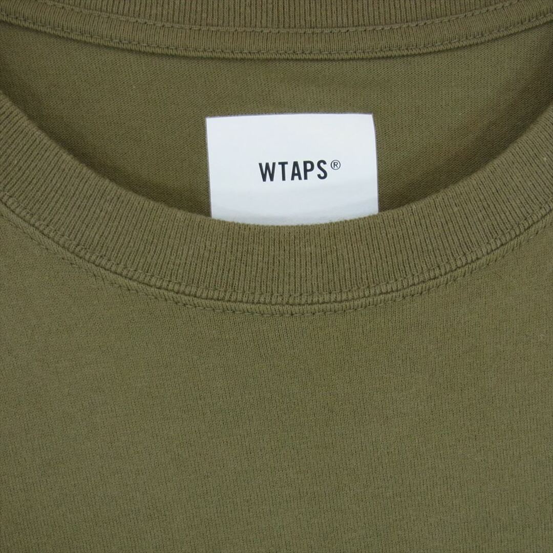W)taps(ダブルタップス)のWTAPS ダブルタップス カットソー 21AW WTVUA L/S TEE  長袖 ロングスリーブ Tシャツ カットソー カーキ系 X 03【中古】 メンズのトップス(シャツ)の商品写真