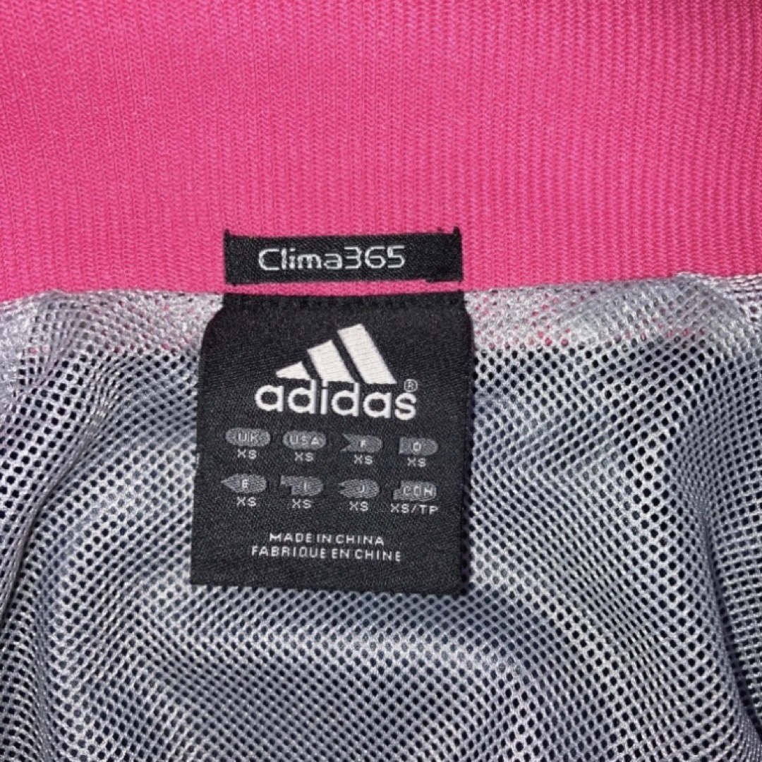 adidas(アディダス)の【美品 S〜M 】adidas ピンクライン メッシュブルゾン レディースのジャケット/アウター(ブルゾン)の商品写真