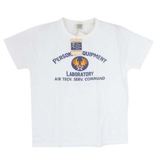 バズリクソンズ(Buzz Rickson's)のBuzz Rickson's バズリクソンズ BR76560 USAF PERSONAL EQUIPMENT LABORATORY プリント Tシャツ ホワイト系 M【中古】(シャツ)