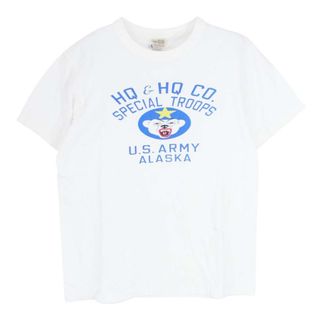 バズリクソンズ(Buzz Rickson's)のBuzz Rickson's バズリクソンズ Ｔシャツ HQ＆HQ CO プリント 半袖 Tシャツ ホワイト系 M【中古】(シャツ)