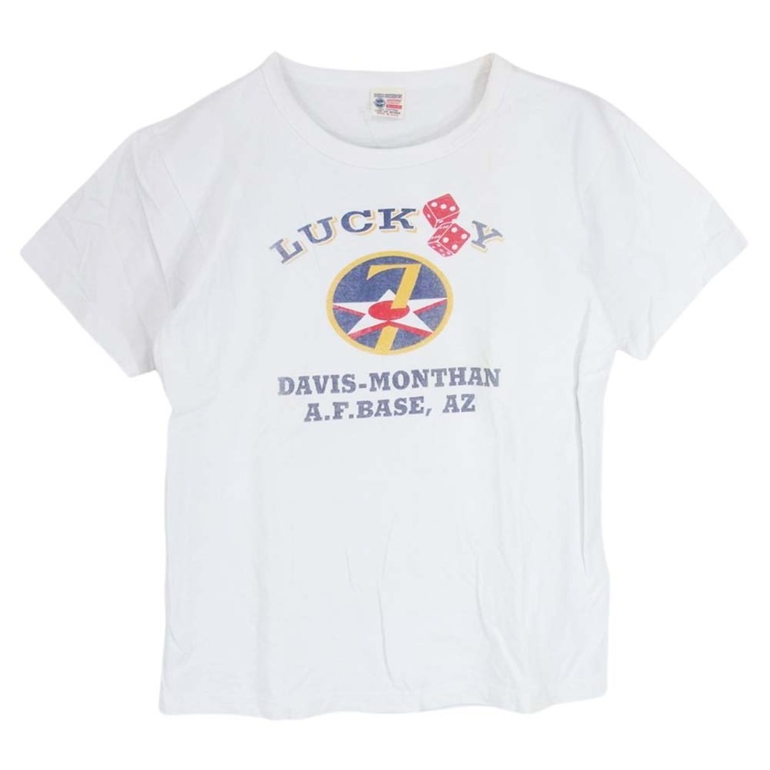 Buzz Rickson's(バズリクソンズ)のBuzz Rickson's バズリクソンズ Ｔシャツ LUCKY 7 プリント 半袖 Tシャツ ホワイト系 M【中古】 メンズのトップス(シャツ)の商品写真