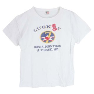 バズリクソンズ(Buzz Rickson's)のBuzz Rickson's バズリクソンズ Ｔシャツ LUCKY 7 プリント 半袖 Tシャツ ホワイト系 M【中古】(シャツ)